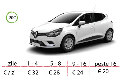inchirieri masini Renault Clio